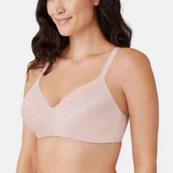Wacoal Women's Back Appeal Wireless T-Shirt Bra Pink Size 40D 8216 - Picture 2 of 3